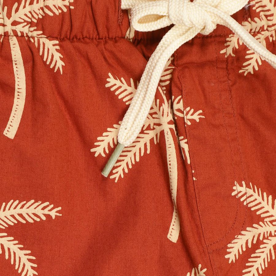 Boys' Rust Red Cross Pocket Bermuda Shorts, Rust, large image number null