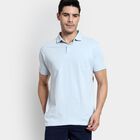 Men's 100% Cotton Polo Shirt, Light Blue, small image number null