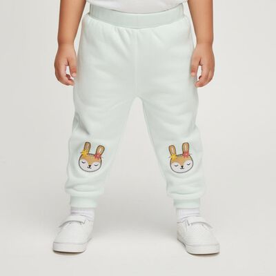 Infants Mint Green Bunny Embroidered Cotton Blend Pyjama