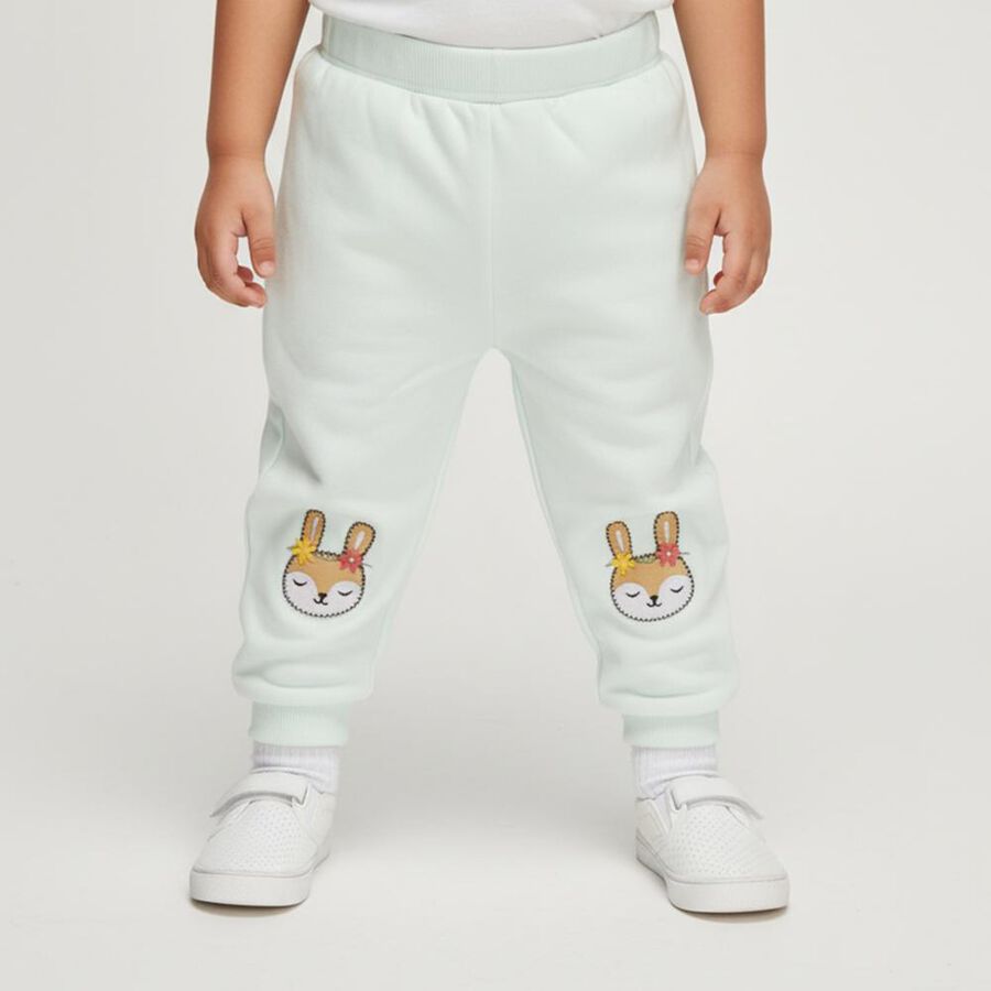 Infants Mint Green Bunny Embroidered Cotton Blend Pyjama, Light Green, large image number null