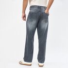 Men's Denim Blue Straight Fit Classic Jeans, Light Grey, small