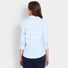 Ladies'  Stripes Shirt, Light Blue, small image number null
