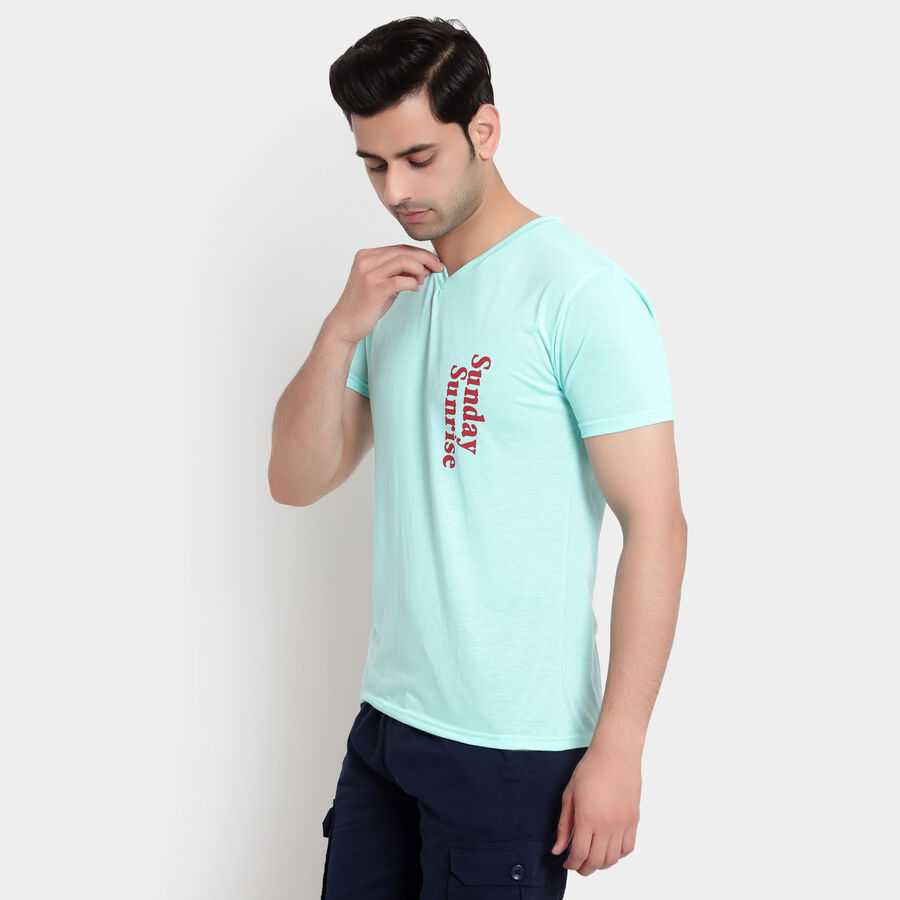 V Neck T-Shirt, Light Green, large image number null