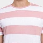Men's Round Neck Half Sleeves T-Shirt, हल्का गुलाबी, small image number null