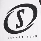 Boys' White Round Neck Sleeveless T-Shirt, White, small