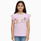 Girls' 100% Cotton T-Shirt, लाइलेक, small image number null
