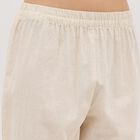 Women's Rich Eggshell White Embroidered Ethnic Set, Off White, small