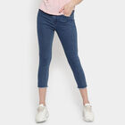 Bleached High Rise Skinny Jeans, Dark Blue, small image number null