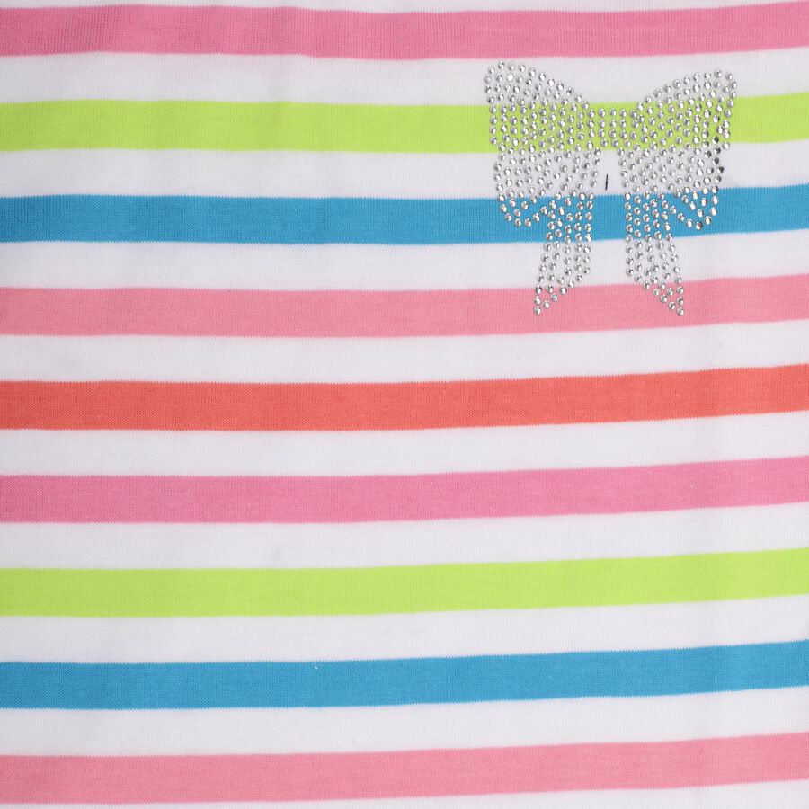 Girls' 100% Cotton T-Shirt , हल्का हरा, large image number null