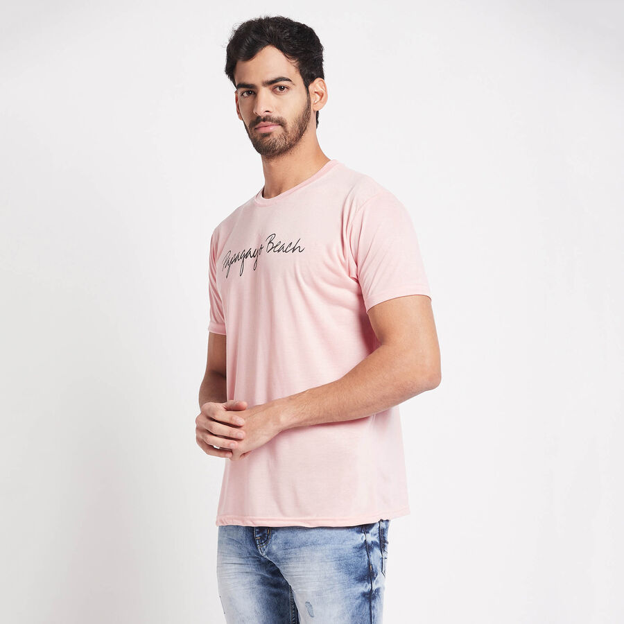 Round Neck T-Shirt, Peach, large image number null