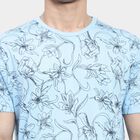 All Over Print Round Neck T-Shirt, Sky Blue, small image number null