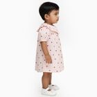 Infants Light Pink Cotton Half Sleeve Round Casual Shirt, Light Pink, small