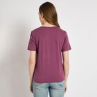 Ladies' Round Neck T-Shirt , Pink, small