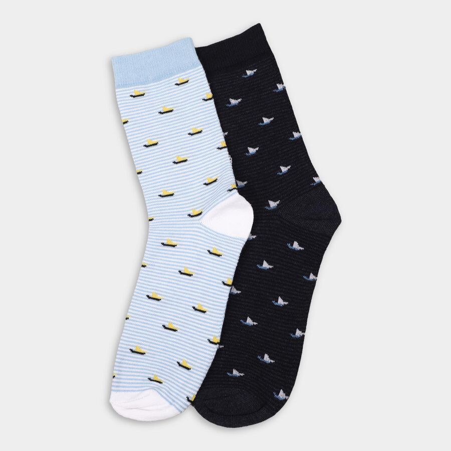 Men's Socks , Mid Blue, large