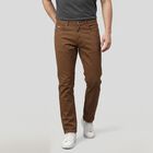 Men's Khaki Slim Fit Solid Jeans, Khaki, small