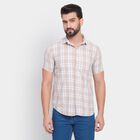 Men's 100% Cotton Casual Shirt, Beige, small image number null