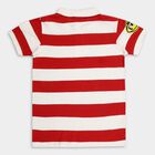 Boys' 100% Cotton Half Sleeves T-Shirt , लाल, small image number null