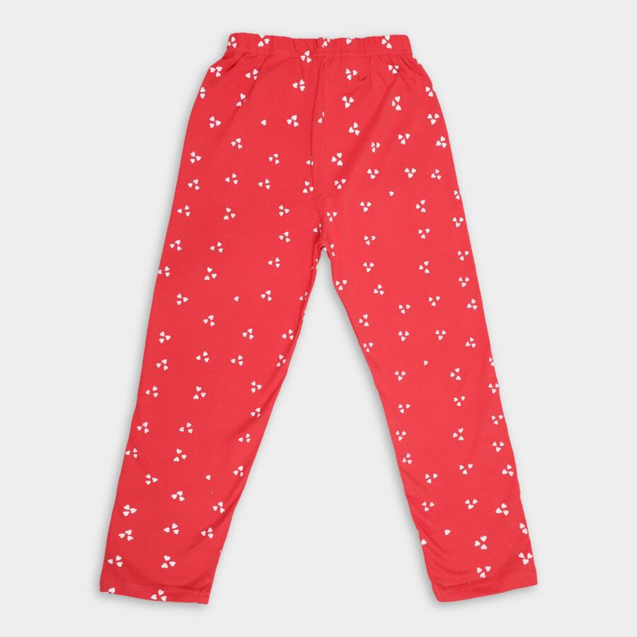 Girls' Pyjama, मूँगा (कोरल), large image number null
