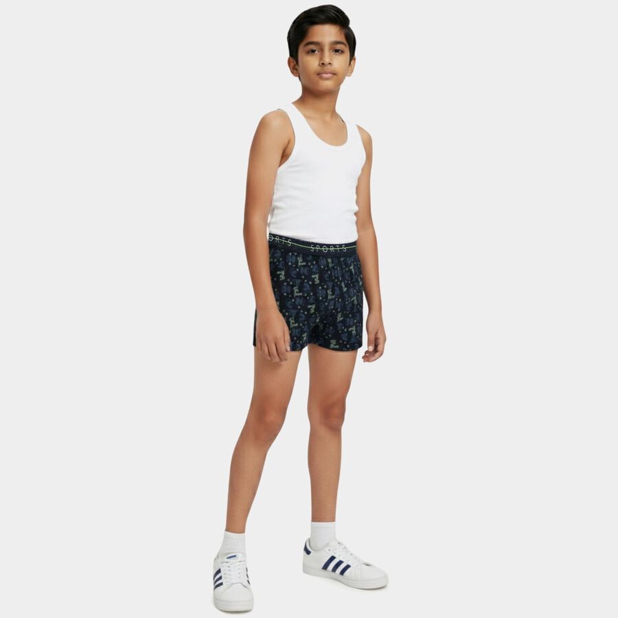 Boys' Multicolour Regular Fit Sporty Waistband Briefs, नेवी ब्लू, large