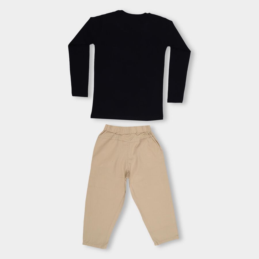 Boys' 100% Cotton Baba Suit, नेवी ब्लू, large image number null