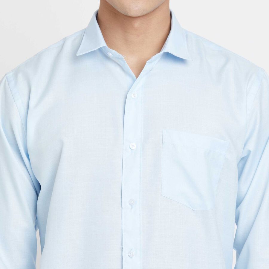 Solid Formal Shirt, Light Blue, large image number null