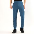 Men's Track Pants, मध्यम नीला, small
