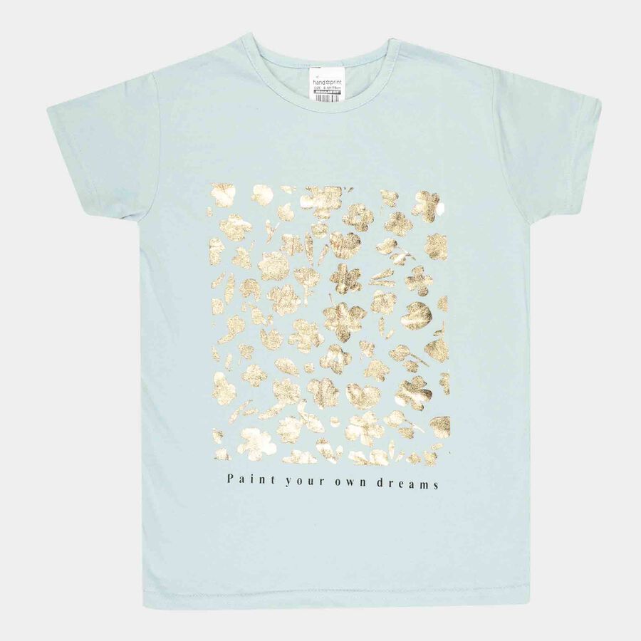 Solid T-Shirt, Light Green, large image number null