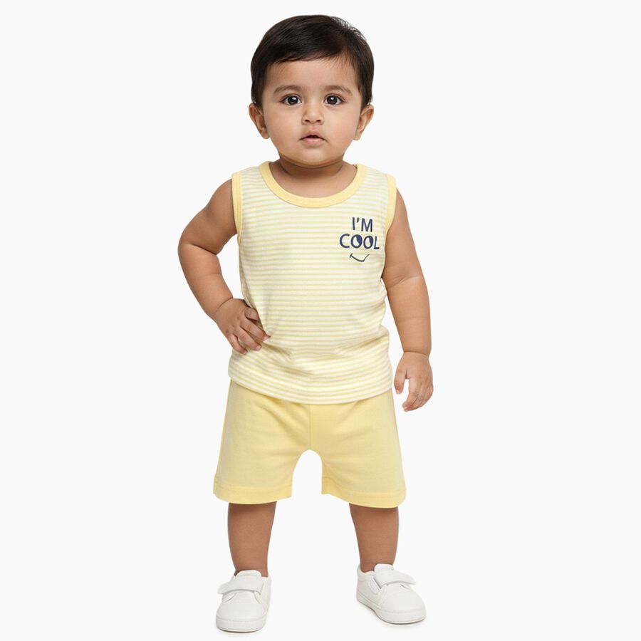 Infants' Baba Suit, Yellow, large image number null