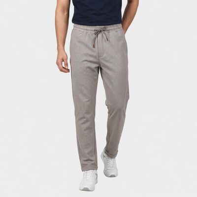 Men's Beige Slim Fit Jogger