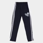 Boys' Navy Blue Regular Fit Basketball Printed Pyjama, नेवी ब्लू, small