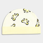 Infants' 100% Cotton Gift Set (Cap, Mittens, Booties), Yellow, small