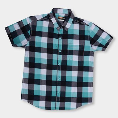 Boys' 100% Cotton Regular Collar Casual Shirt