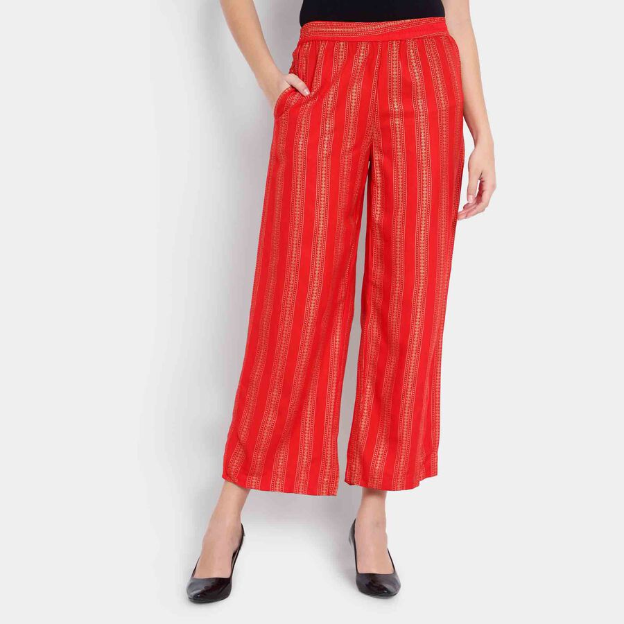 Printed Palazzo, Red, large image number null