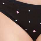 Cotton Printed Panty, Black, small image number null