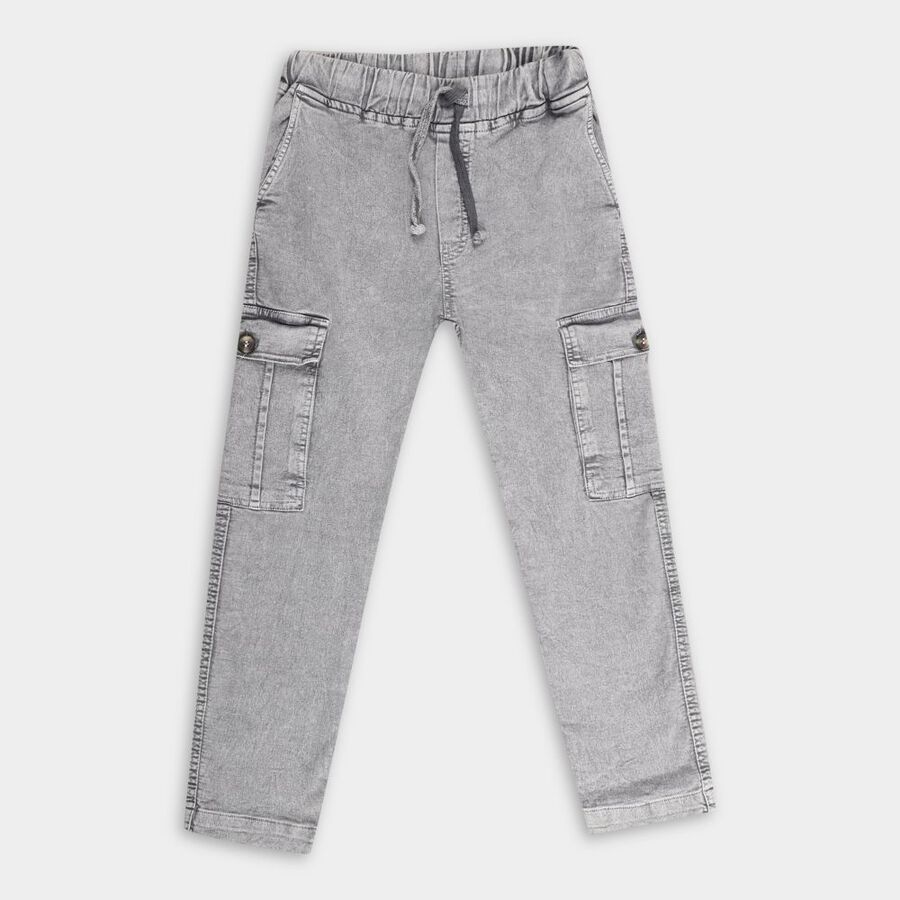 Boys' Trousers, हल्का ग्रे, large image number null