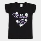 Girls' T-Shirt, काला, small image number null