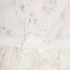 Infants' Ivory Puff Sleeve Animal Print Frock, White, small