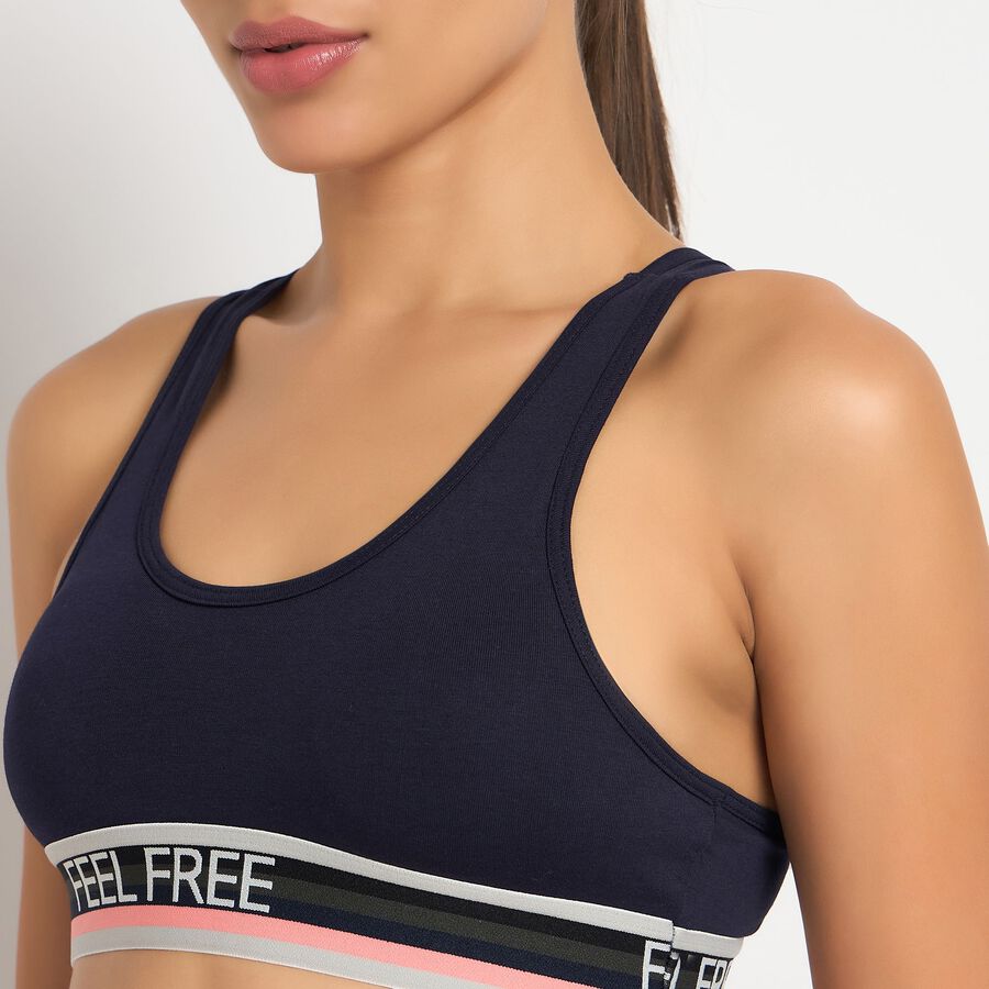 Ladies' Bra, Navy Blue, large image number null