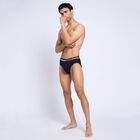 Men's 100% Cotton Briefs, Dark Grey, small image number null