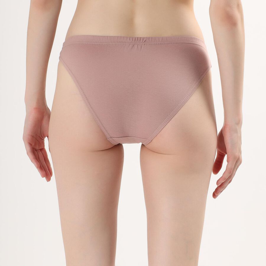 Ladies' 100% Cotton Panty , Brown, large image number null