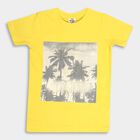 कॉटन टी-शर्ट, पीला, small image number null