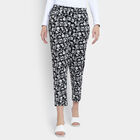 Solid Trousers, काला, small image number null