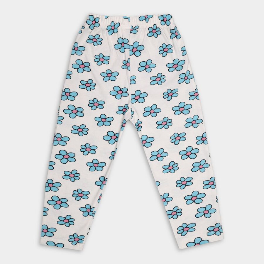 Girls' Pyjama, सफ़ेद, large image number null