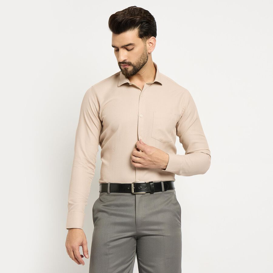 Men's Formal Shirt , Beige, large image number null