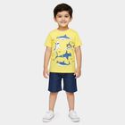 Boys' Woven Baba Suit, पीला, small
