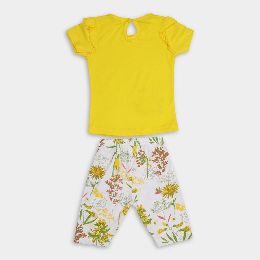 Infants' 100% Cotton Capri Set , Yellow, large image number null