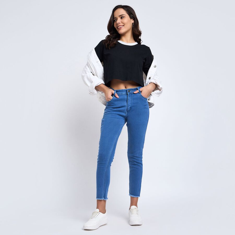 Ladies' Jeans, Mid Blue, large image number null