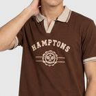 Men's Brown Polo Neck Polo T-Shirt, Brown, small