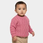 Infants Muted Rose Pink Round Neck Classic Pullover, Purple, small image number null