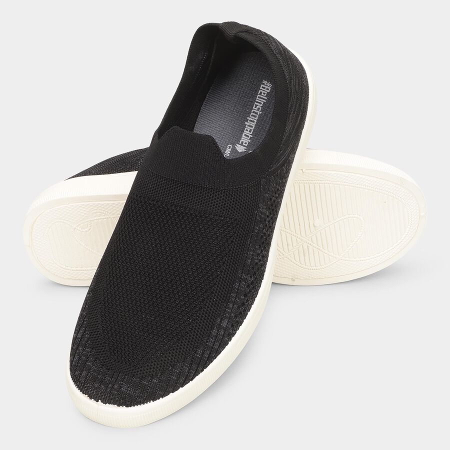Men's Slip-On Casual Shoes, Black, large image number null